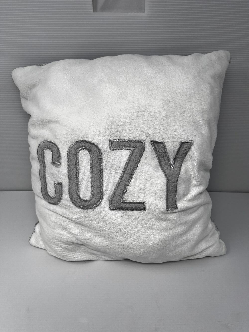 COZY soft Pillow Pre-Owned in fair condition 15 x 15 soft fabric